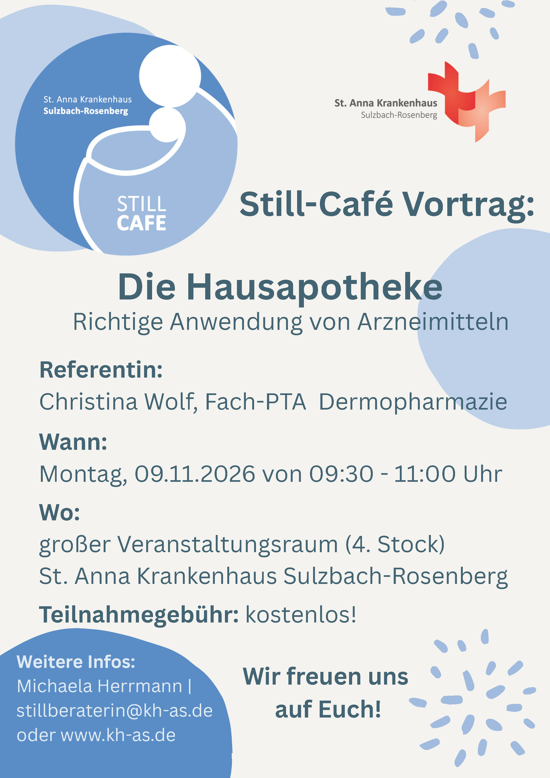 Still-Café: Vortrag „Die Hausapotheke - richtige Anwendung von Arzneimitteln"