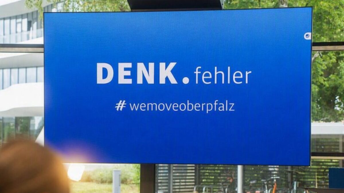 DENK.fehler – Impulse zu Fehlerkultur und Gründermut in der Oberpfalz