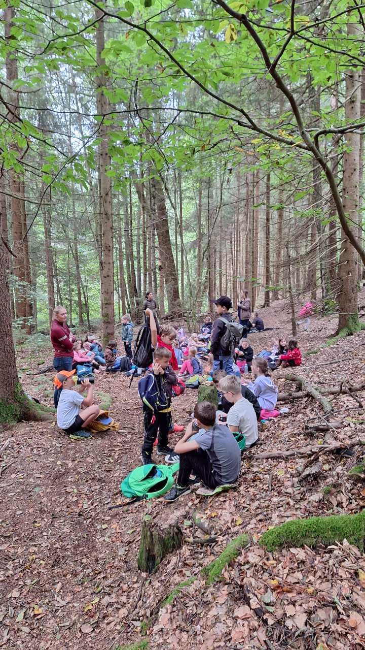 Grundschüler erkunden die Natur im Lerautal bei Leuchtenberg