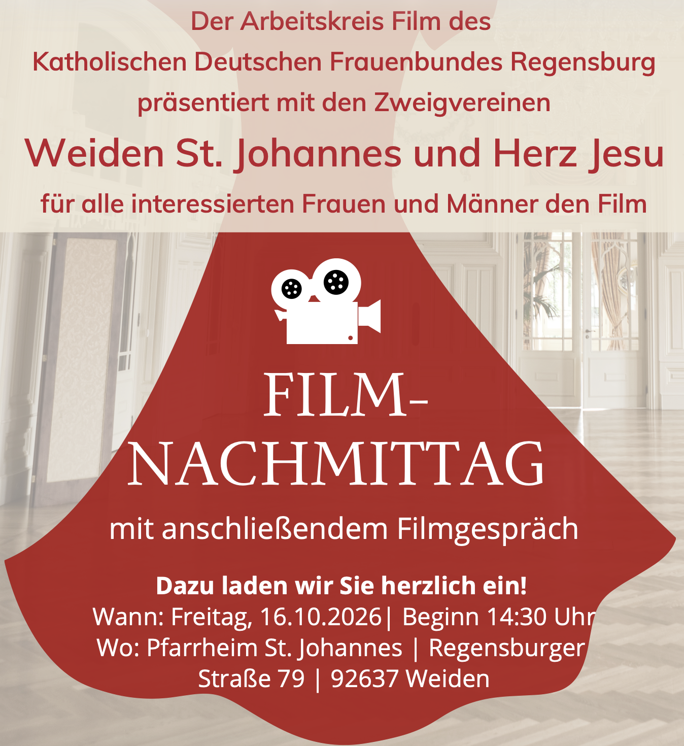 Filmnachmittag des KDFB im Pfarrheim St. Johannes, Weiden