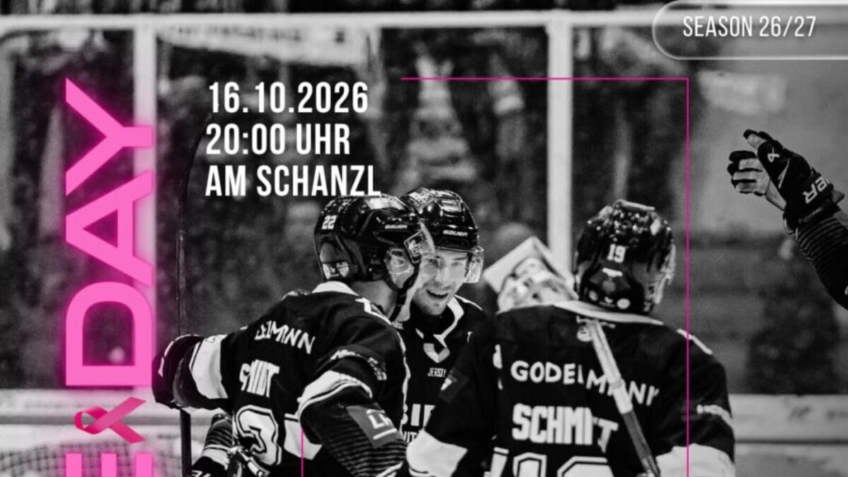 Eishockey in Pink setzt Zeichen gegen Brustkrebs in Amberg