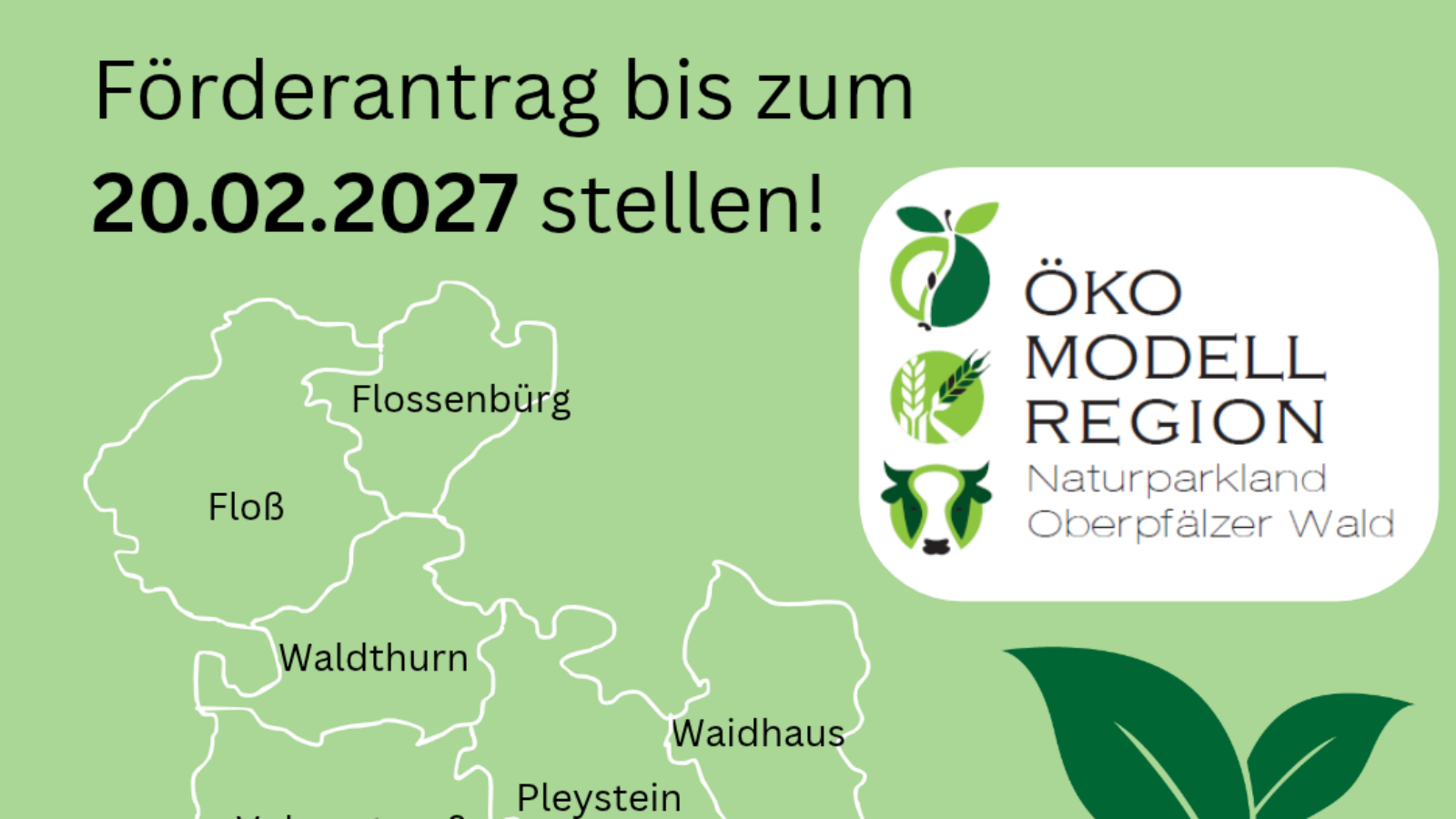 Förderaufruf für Bio-Kleinprojekte im Oberpfälzer Wald 2027