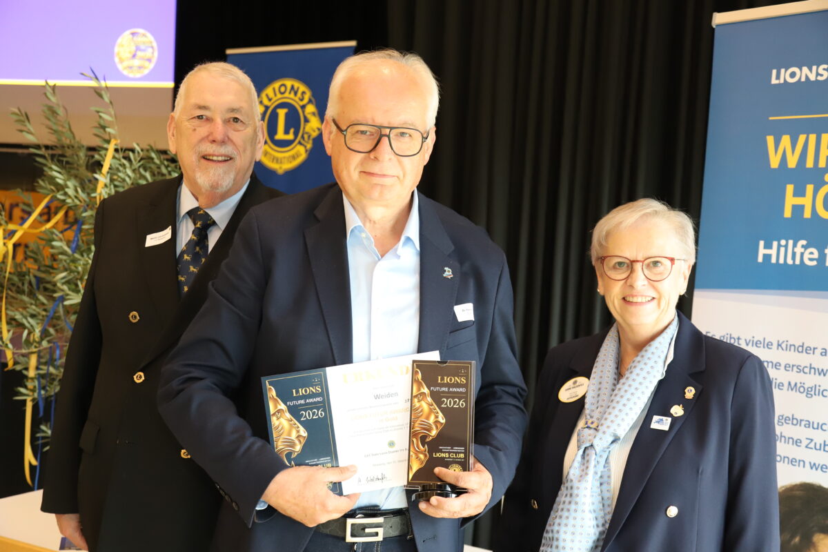 Future Award in Gold für Lions Club Weiden