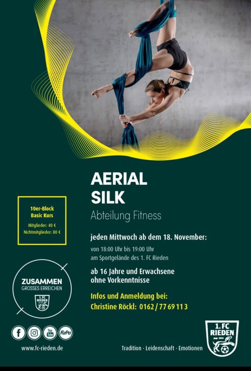 Kurz notiert: Rieden - Aerial-Silk-Basiskurs