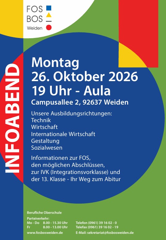 Informationsabend an der FOS Weiden
