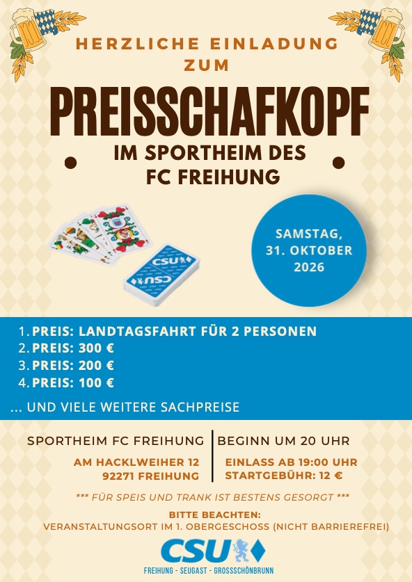 Preisschafkopf 2026