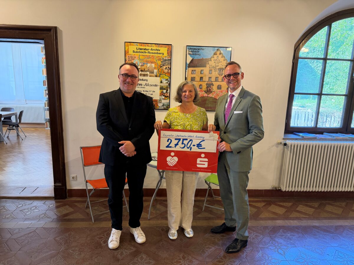 Neue Kooperation zwischen Sparkasse und Literaturarchiv Sulzbach-Rosenberg