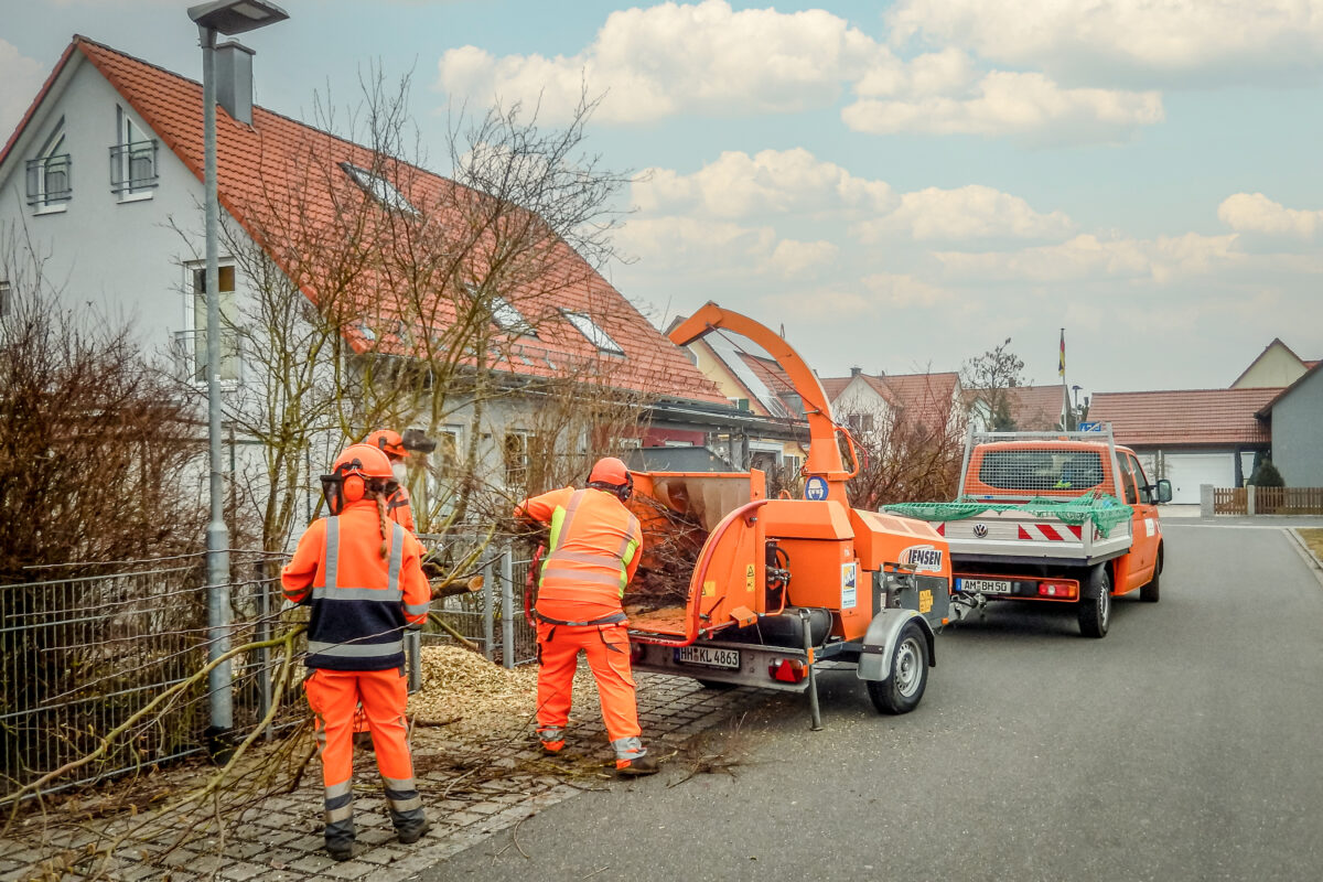 Stadtgärtnerei häckselt in Amberg Anmeldung bis 29. Oktober