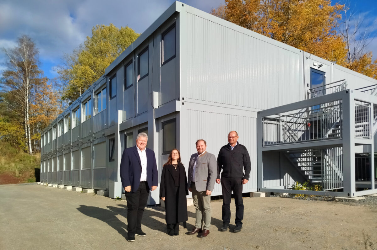 Strabag nutzt Containeranlage in Erbendorf vorübergehend