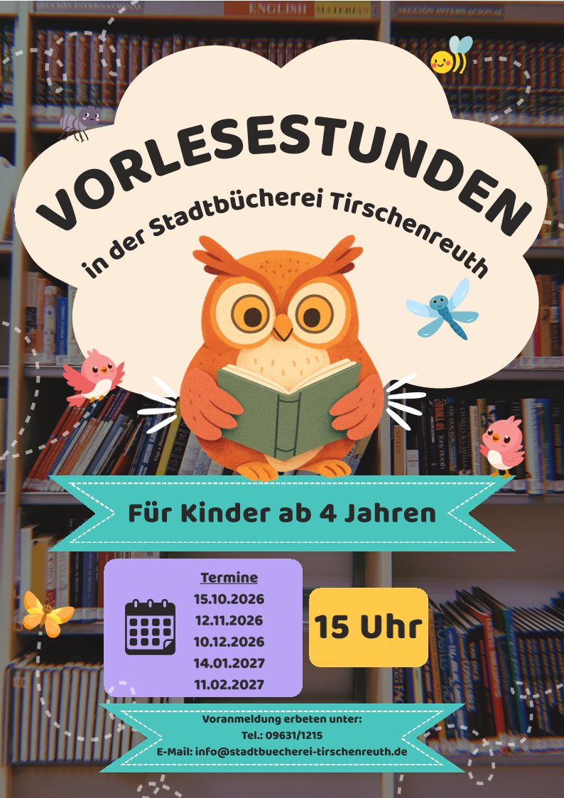 Vorlesestunde in der Stadtbücherei Tirschenreuth