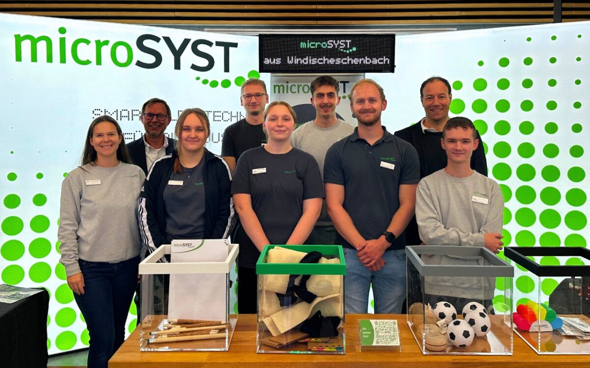 microSYST-Azubis begeistern mit digitalem Glücksrad in Kemnath