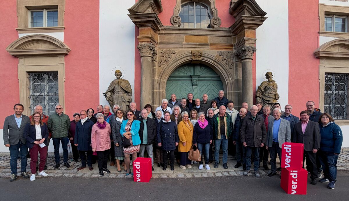 ver.di Oberpfalz ehrt langjährige Mitglieder in Speinshart