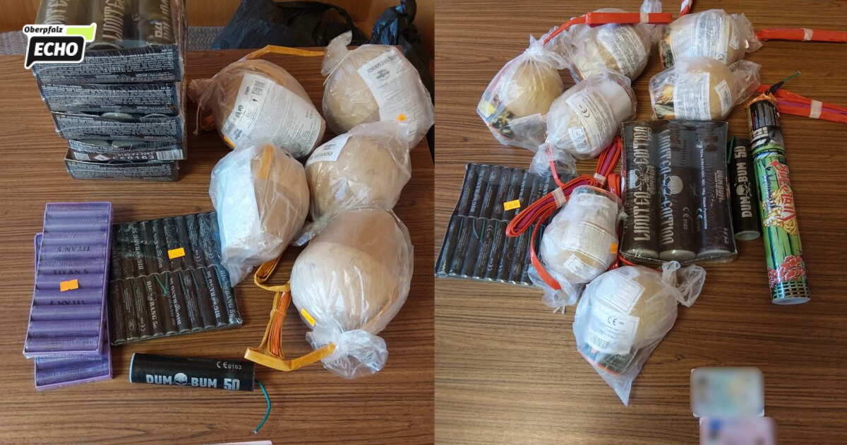 Bundespolizei sichert zwölf Kilogramm verbotene Pyrotechnik in Waldsassen