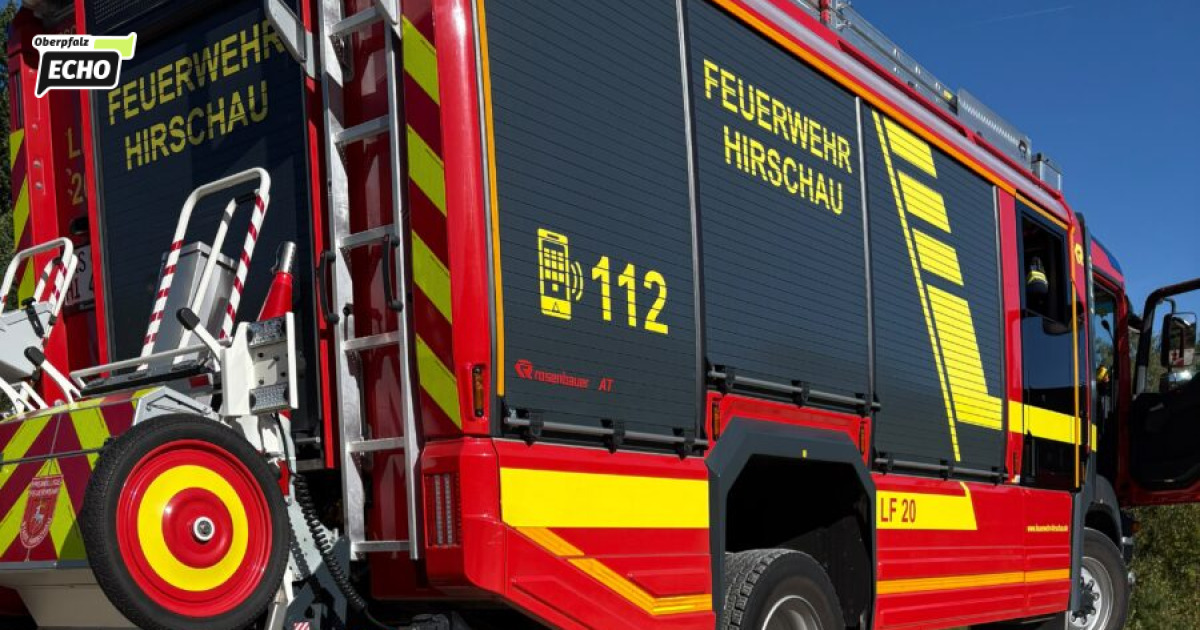 Einsatzkräfte trainieren im Tagebau Hirschau für den Ernstfall