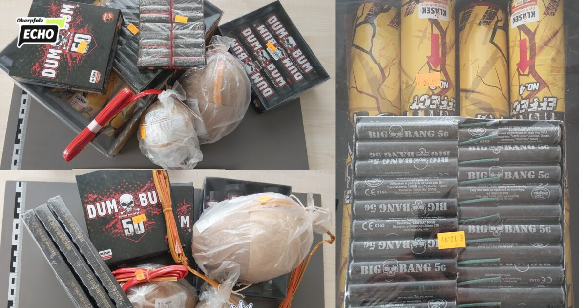 Bundespolizei stoppt elf Kilogramm gefährliche Pyrotechnik in Waldsassen